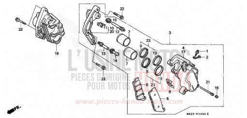 FRONT BRAKE CALIPER CBR1000FL de 1990